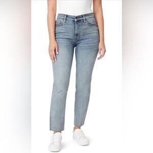 kenzie Vintage Luxe High Rise Slim Straight Cropped Jeans